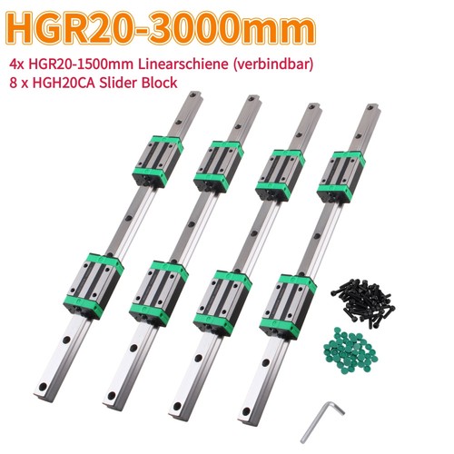 2pcs hgr20 linearführung - hgr20,
