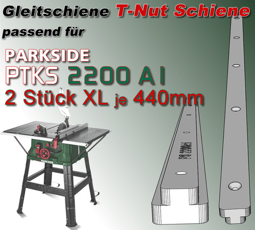 440mm nut schiene - 440mm,