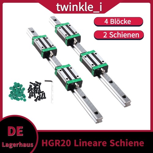 2pcs hgr20 linearführung - 2pcs,